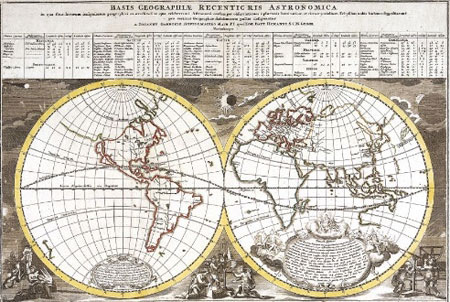 Vintage World  on Beautiful World Map Via