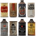 vintage beer cans