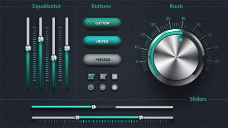 shiny-metal-ui-kit