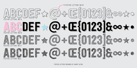 festivo letters