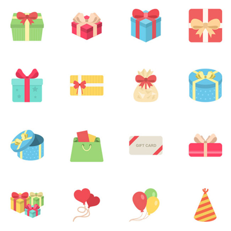 Gift-icon-set