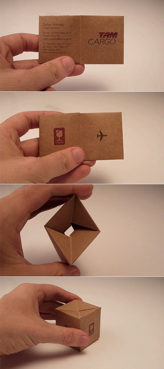 Box in a business card
