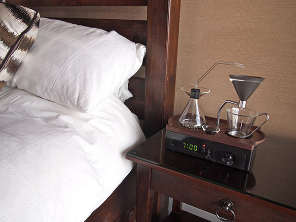 The alarm clock that wakes you up to the smell of coffee