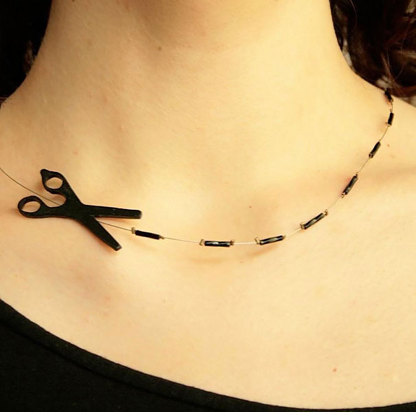 Cut It This Way Scissor Necklace