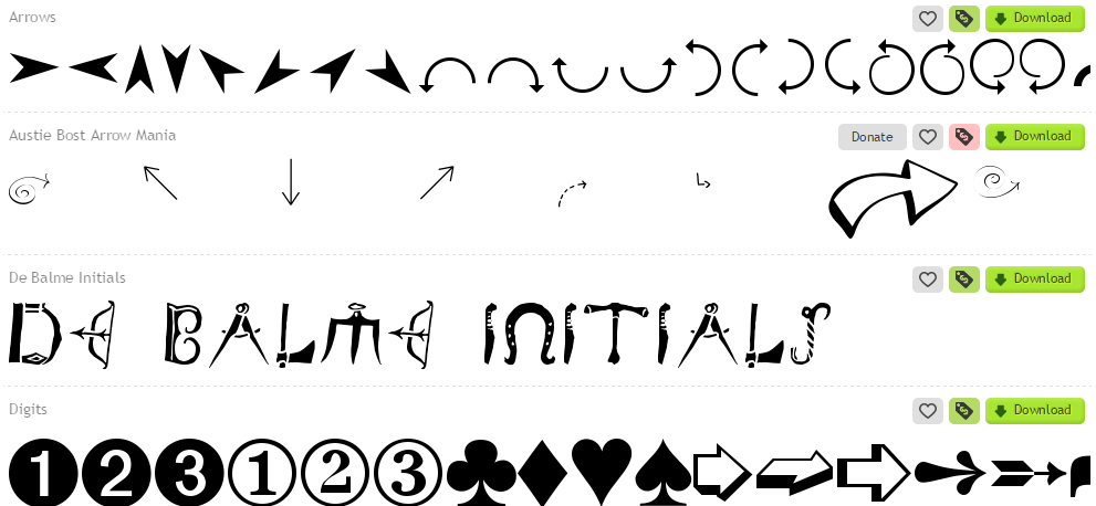 arrows