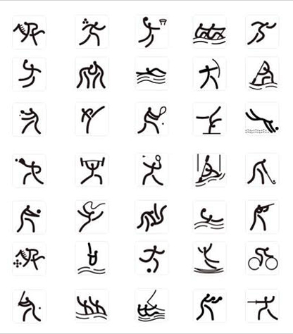 Beijing olympics pictograms