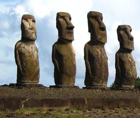 easter island statues