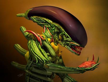 veggie alien by till nowak