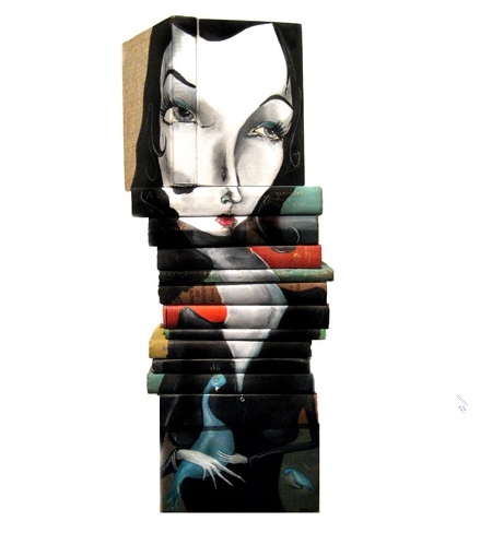 book sculpture