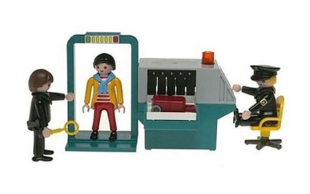 playmobil security check point