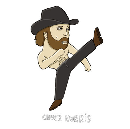 chuck norris drawing