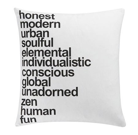 helvetica pillow