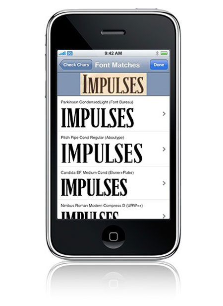 Identify fonts with your iPhone