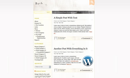 Free WordPress theme: Beth