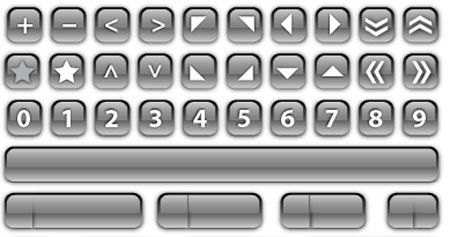 glass buttons