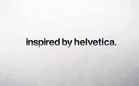 inspired by helvetica