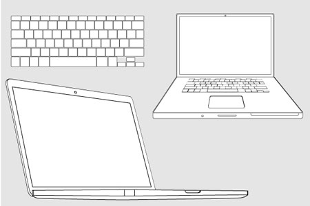 macbook pro vector