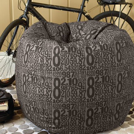 typography beanbag