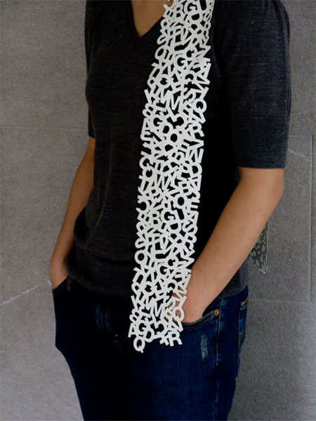 uppercase scarf
