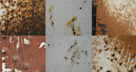 9 free rusty Photoshop textures