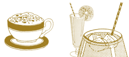 retro drinks photoshop brushes