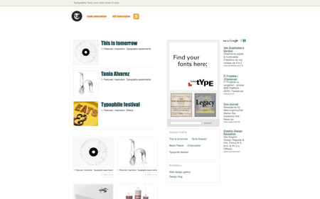 New website: Typography Daily