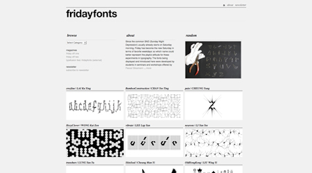 friday fonts screenshot