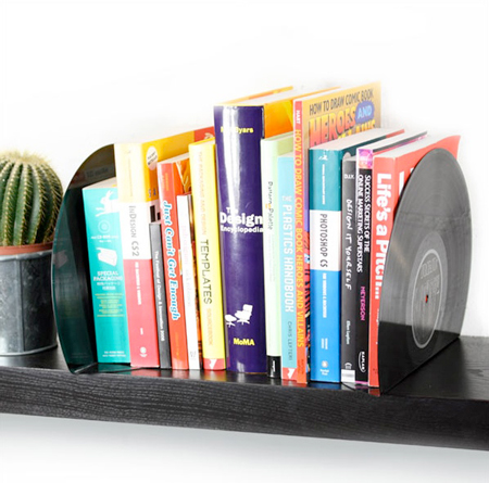 vinyl bookends