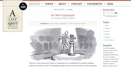 web typography