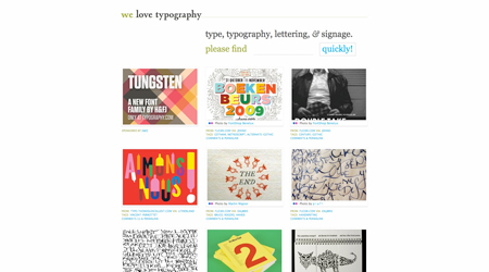 we love typography screenshot