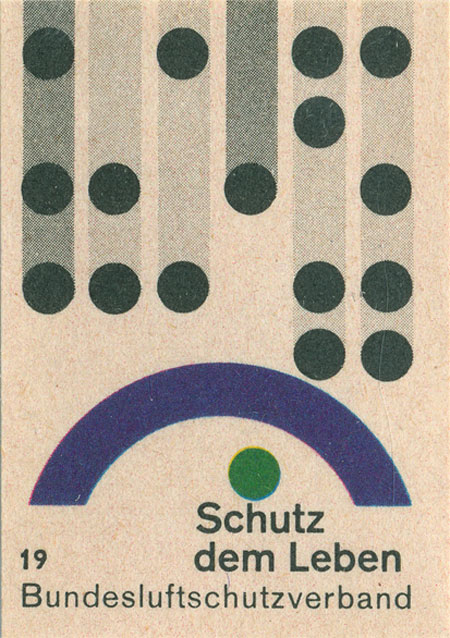 German matchbox label