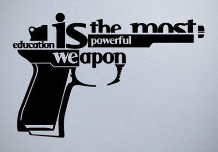 The typographic gun