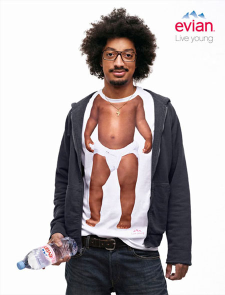 Evian’s “Live young” campaign