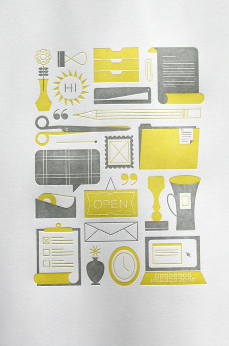 Katie Kirk letterpress print