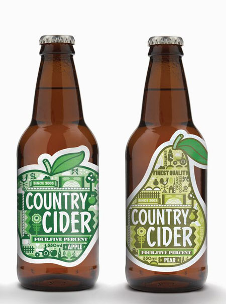 Country cider packaging