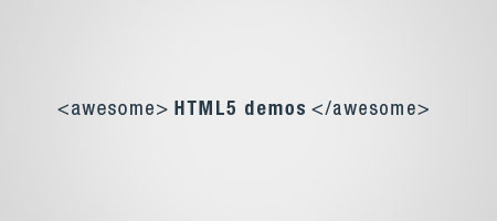 5 awesome HTML5 demos