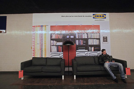 Cool IKEA contextual ads in the subway