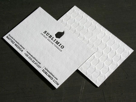 Sublimio business cards