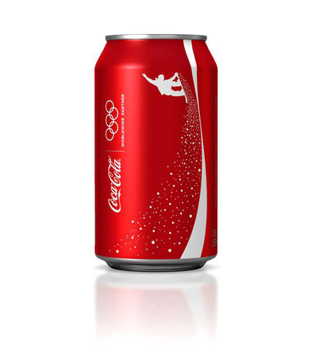 Special line of Coca Cola cans for the 2010 Winter Olympics