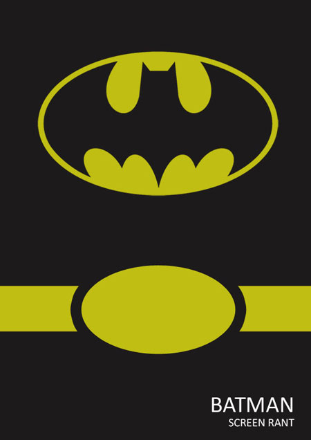 Minimalist Superhero Posters