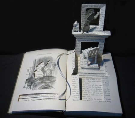 Book-cut sculptures by Su Blackwell