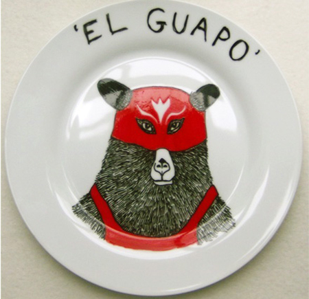 Happy bear plates