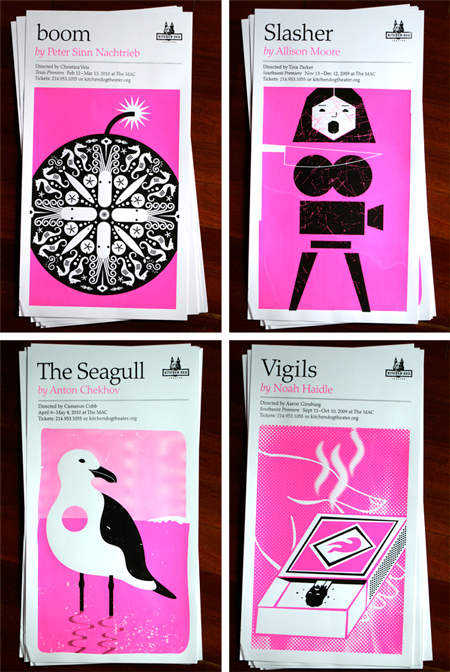 Kitchen Dog Theater Brochure and Posters