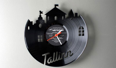 Vinyl wall clock