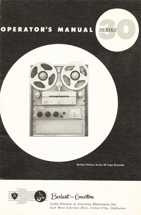 Phantom’s Reel To Reel Tape Recorder OnLine Museum