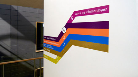 Brilliant signage design for government building, Norway