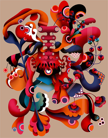 Colorful illustrations by Roya Hamburger