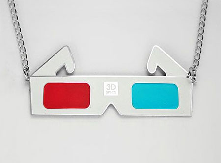 3D Glasses Necklace