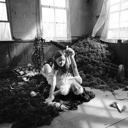 Disturbing fairy tale black and white photos