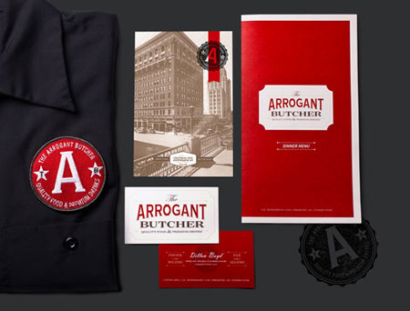 The arrogant butcher branding